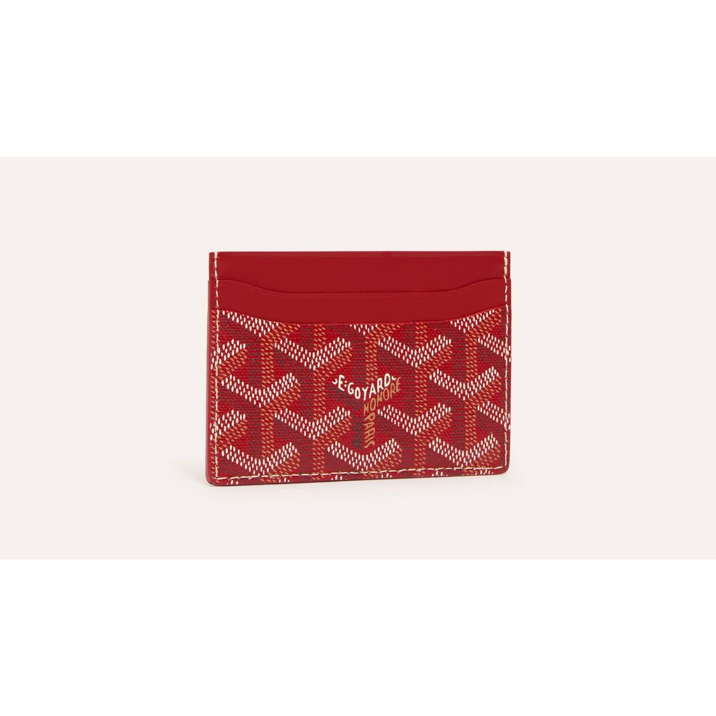 Goyard Saint Sulpice Card Holder scarlet red