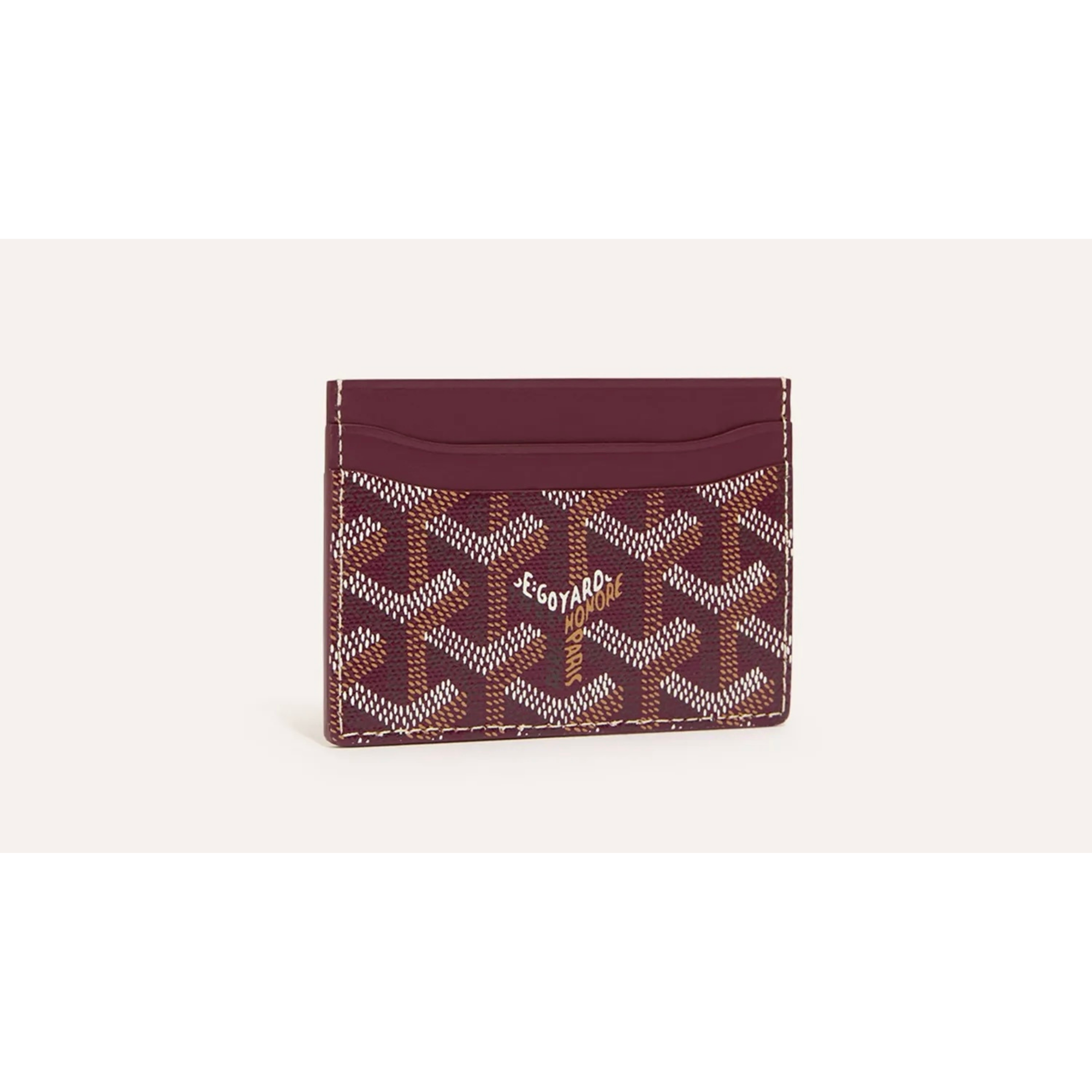Goyard Saint-Sulpice Card Wallet Burgundy