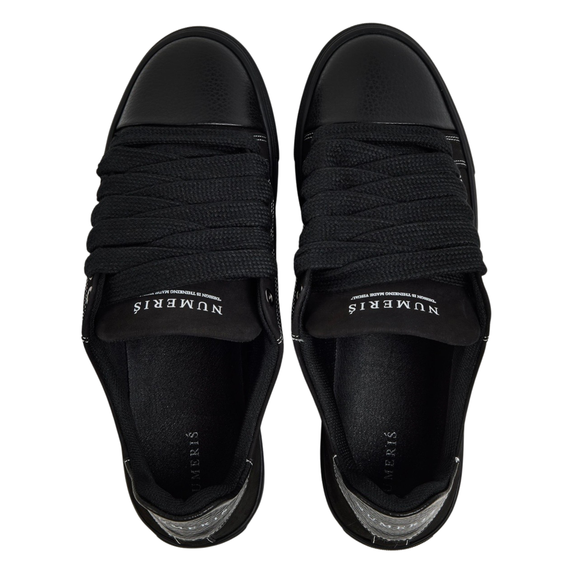 Numeris Triple Black Low-Top Sneakers