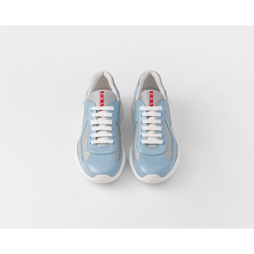 Prada Cup - Light Blue Mesh & Patent