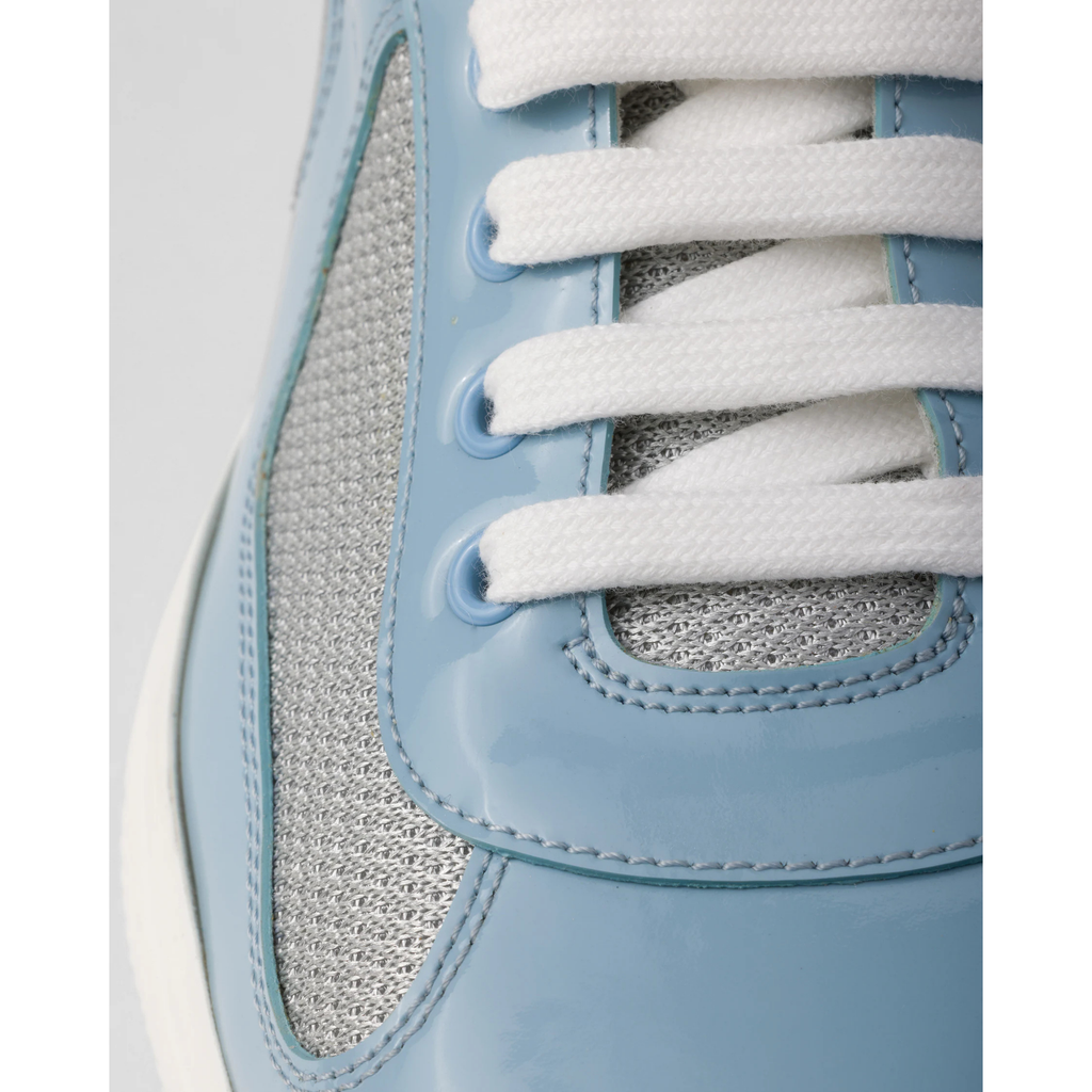 Prada Cup - Light Blue Mesh & Patent