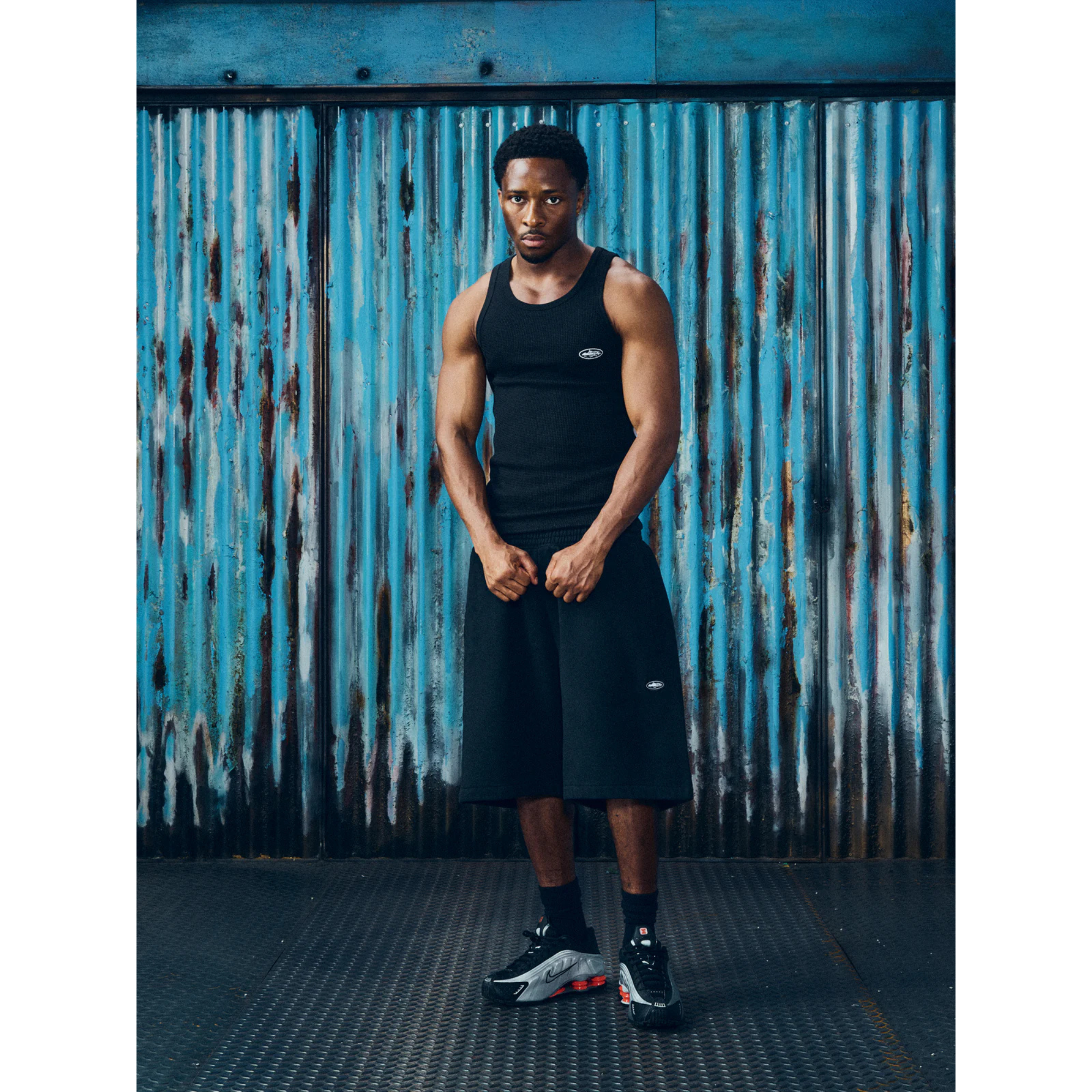 Corteiz Alcatraz Sweat Shorts Black