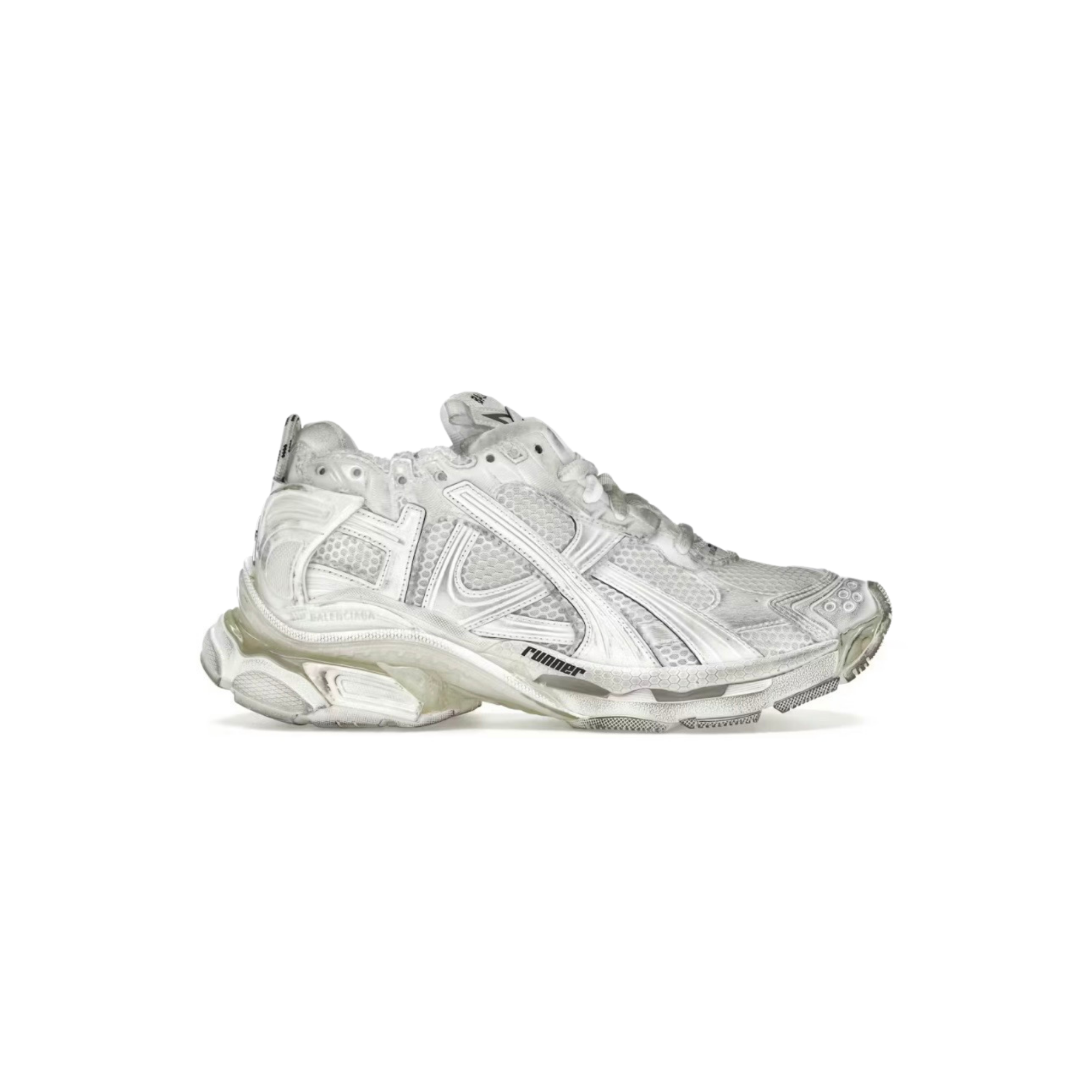 Balenciaga Runner White Distressed