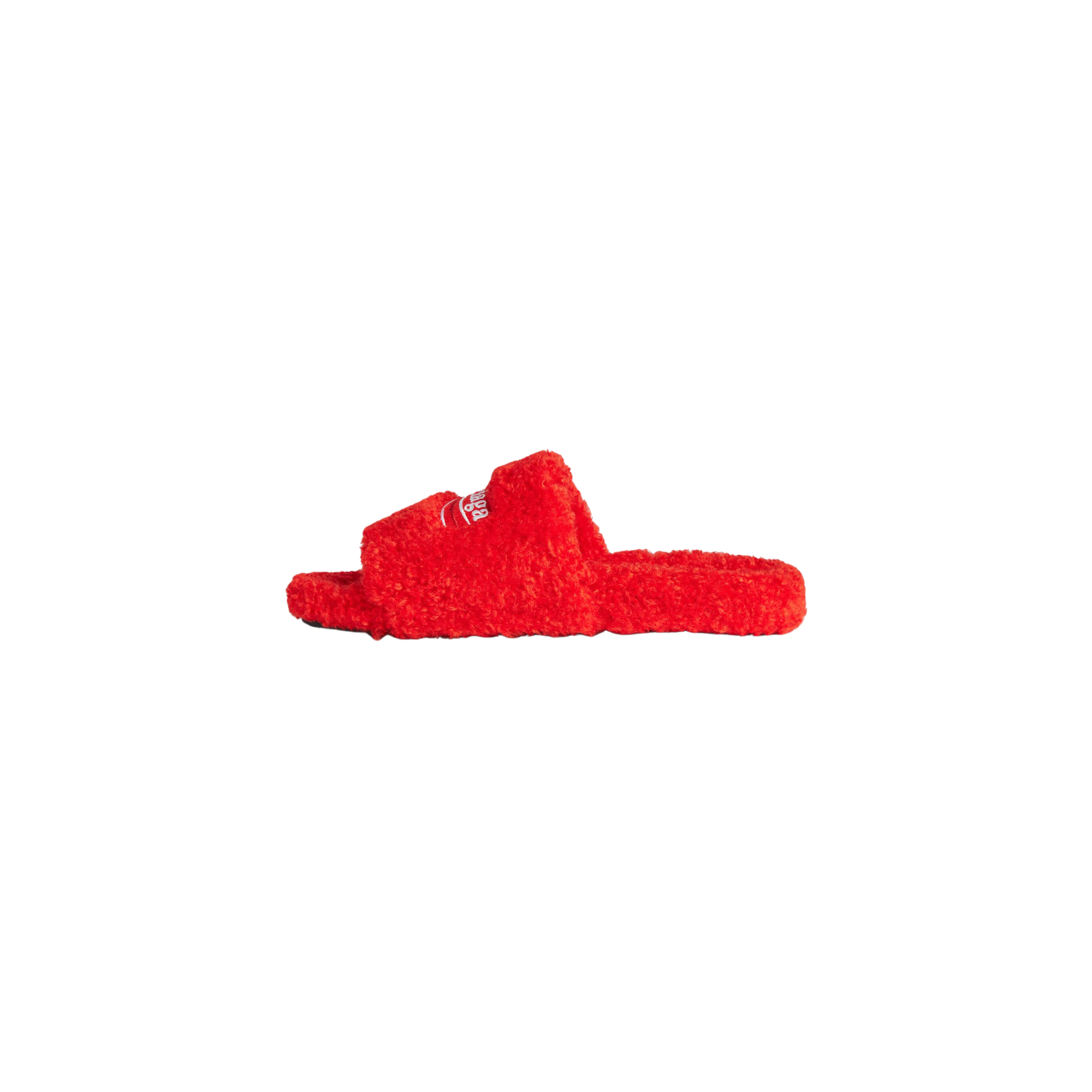Balenciaga Furry Slide - Scarlet Red