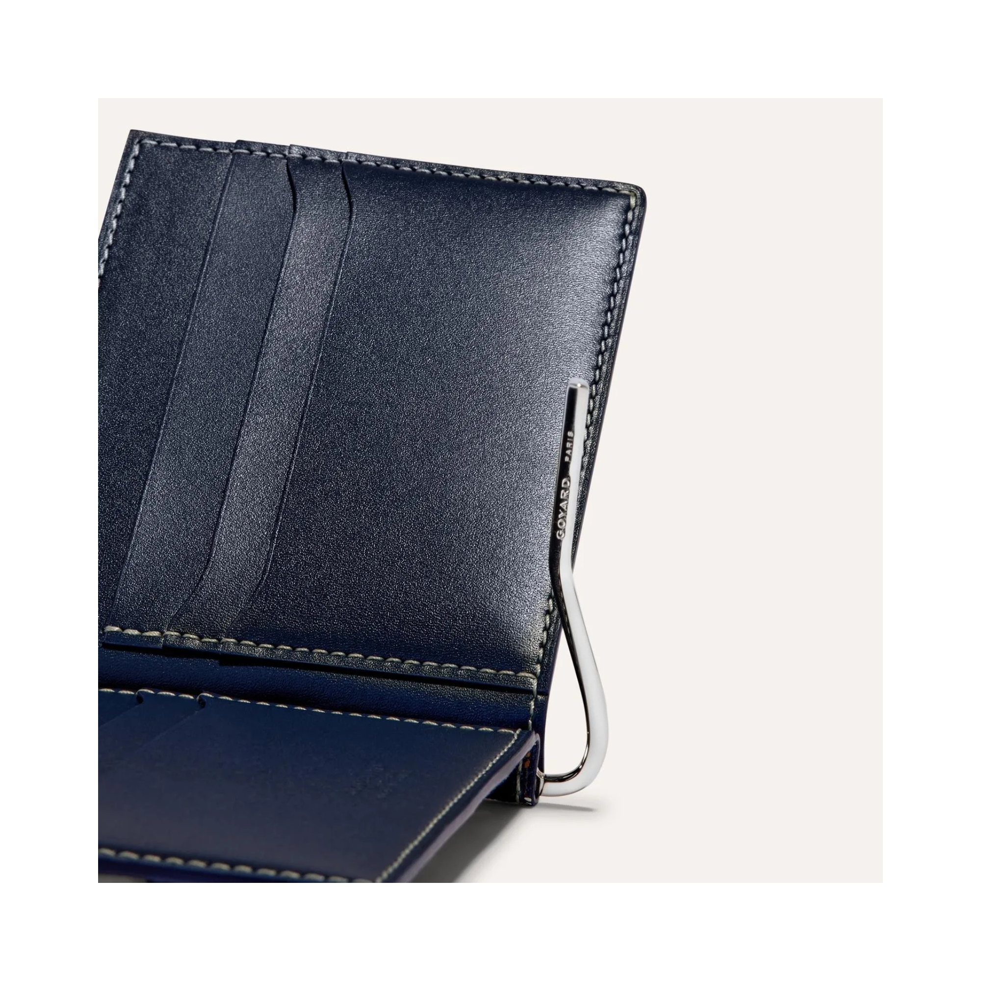 Goyard Saint-Florentin Money Clip Wallet Navy Blue