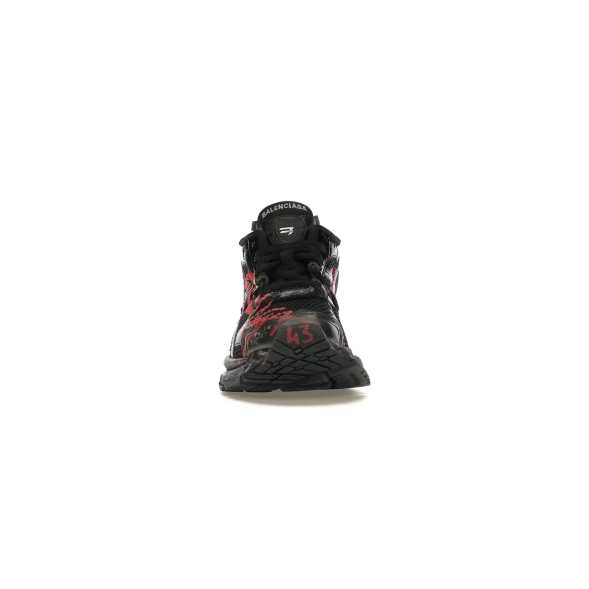 Balenciaga Runner Black Red Graffiti