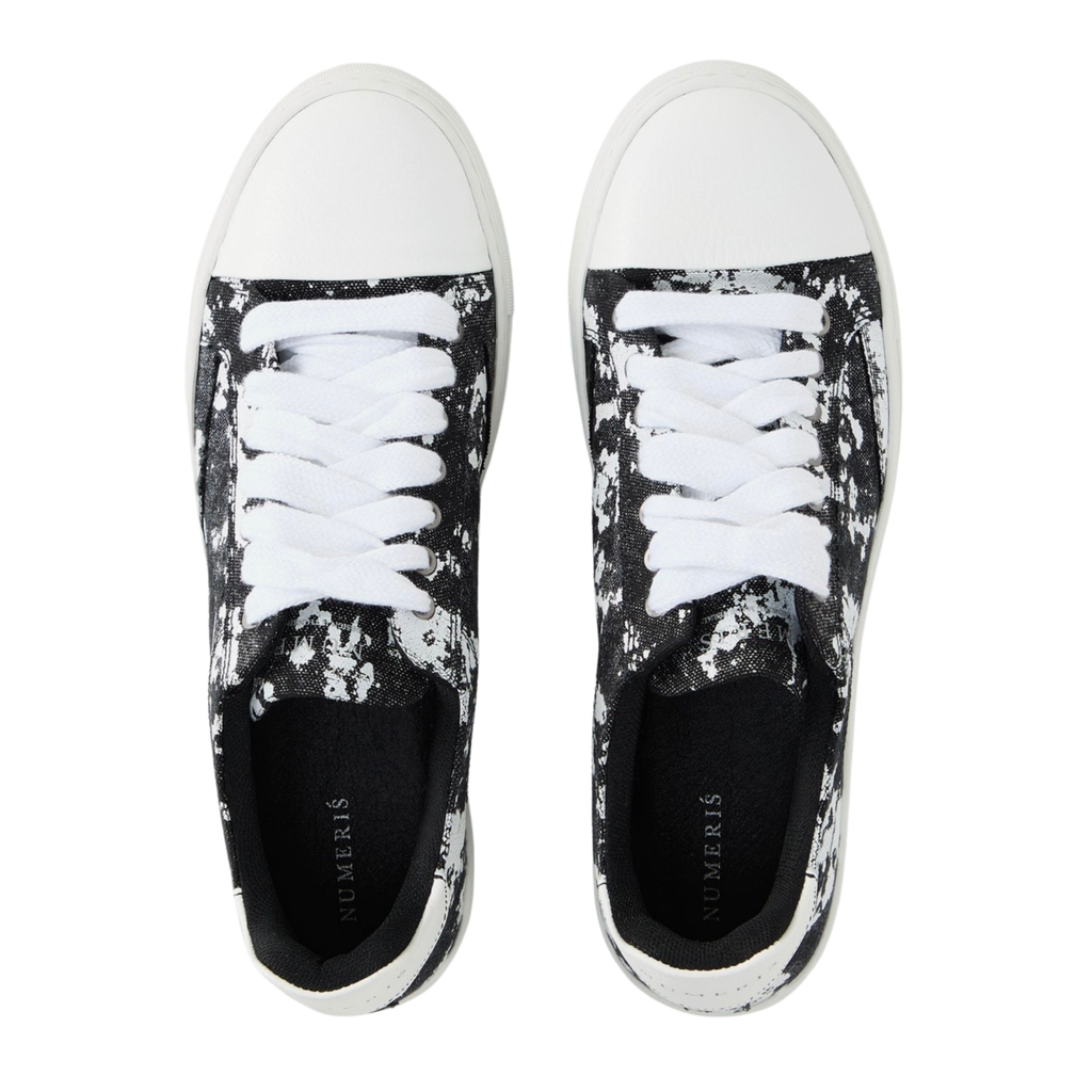Numeris Digital Camo Low-Top Sneakers - Black/White