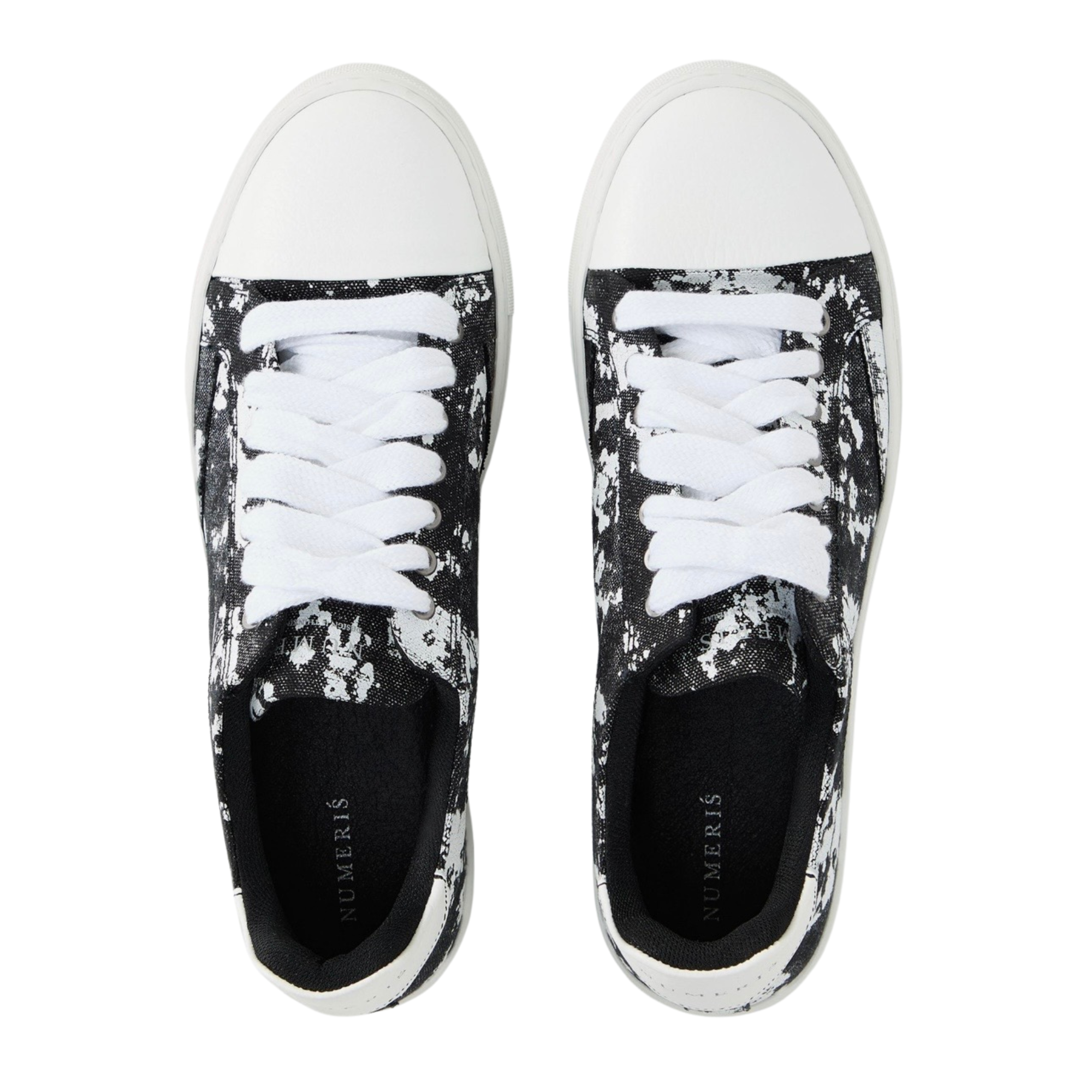 Numeris Digital Camo Low-Top Sneakers - Black/White