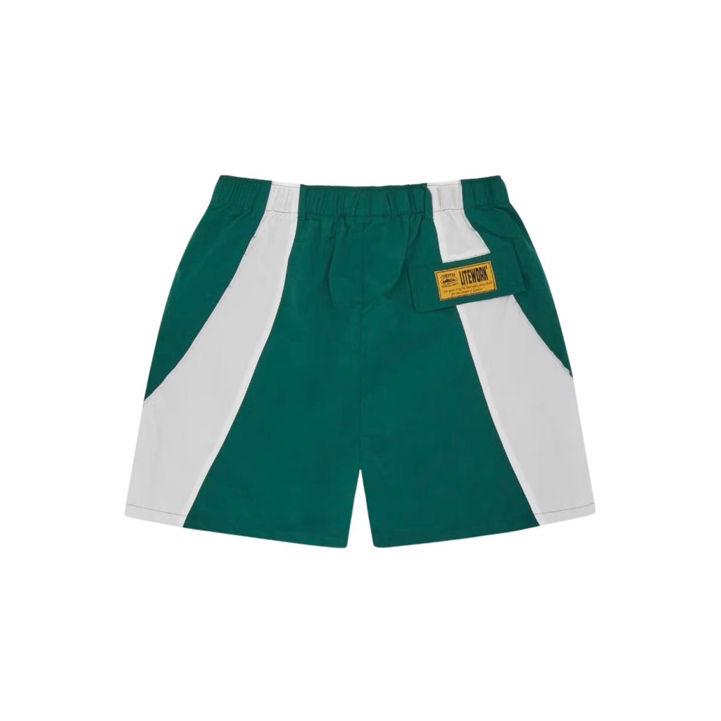 Corteiz Two-Tone Utility Shorts - Green/White