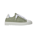Numeris Suede Nubuck Low-Top Sneakers - Sage Green/White