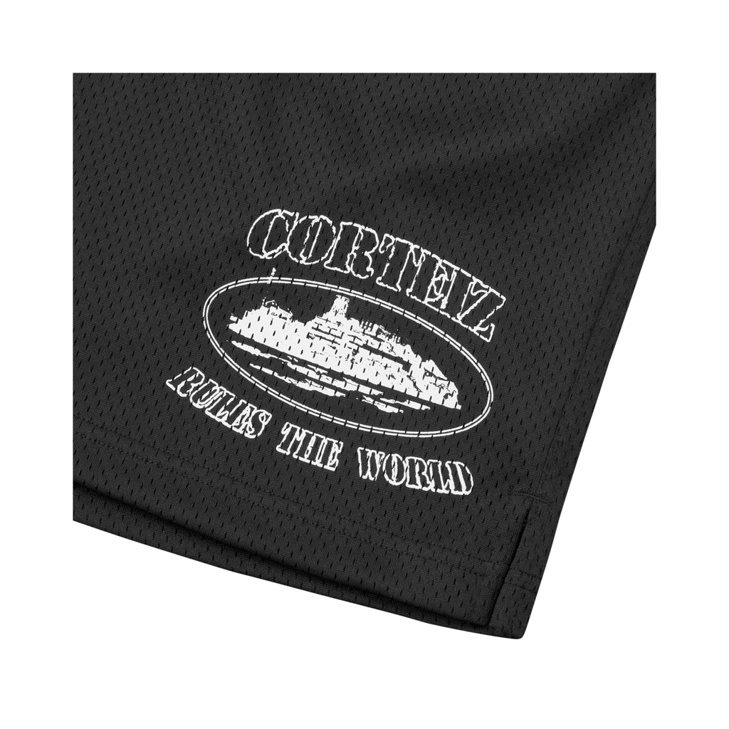 Corteiz Alcatraz Mesh Shorts Black