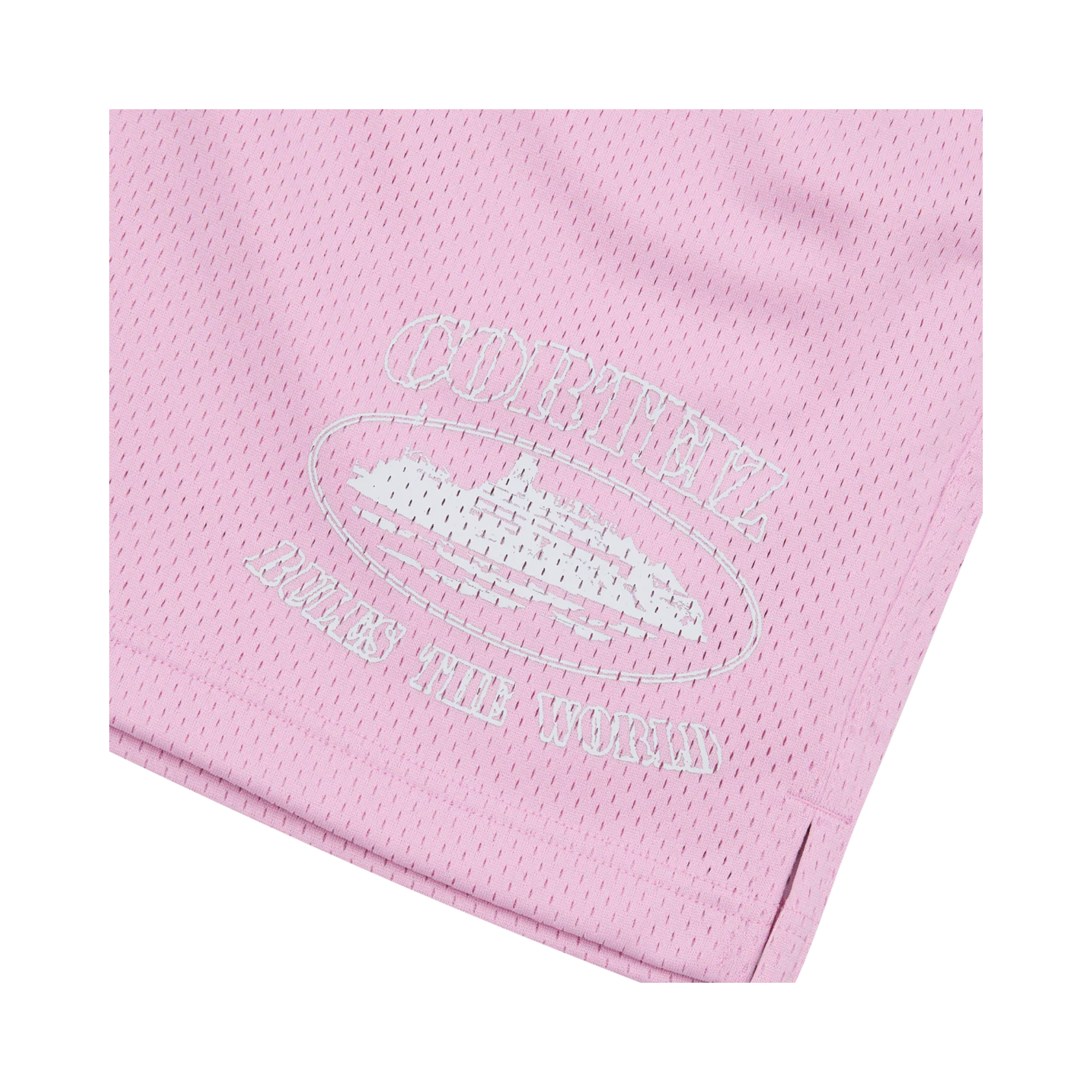 Corteiz Alcatraz Mesh Shorts Pink