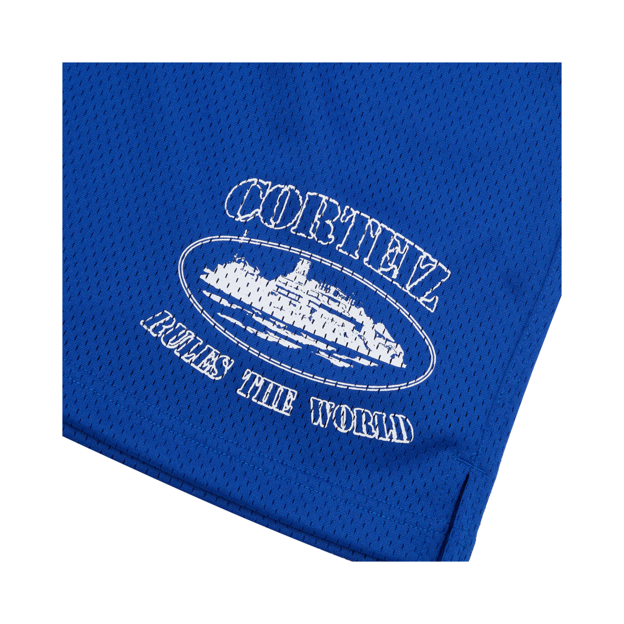 Corteiz Alcatraz Mesh Shorts Royal Blue