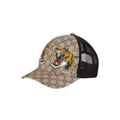 Gucci GG Supreme Tiger Print Trucker Hat