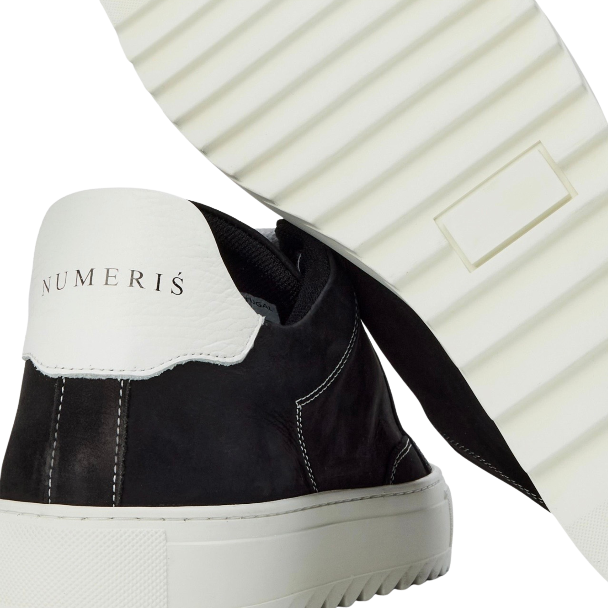 Numeris Contrast Canvas Low-Top Sneakers - Black/White
