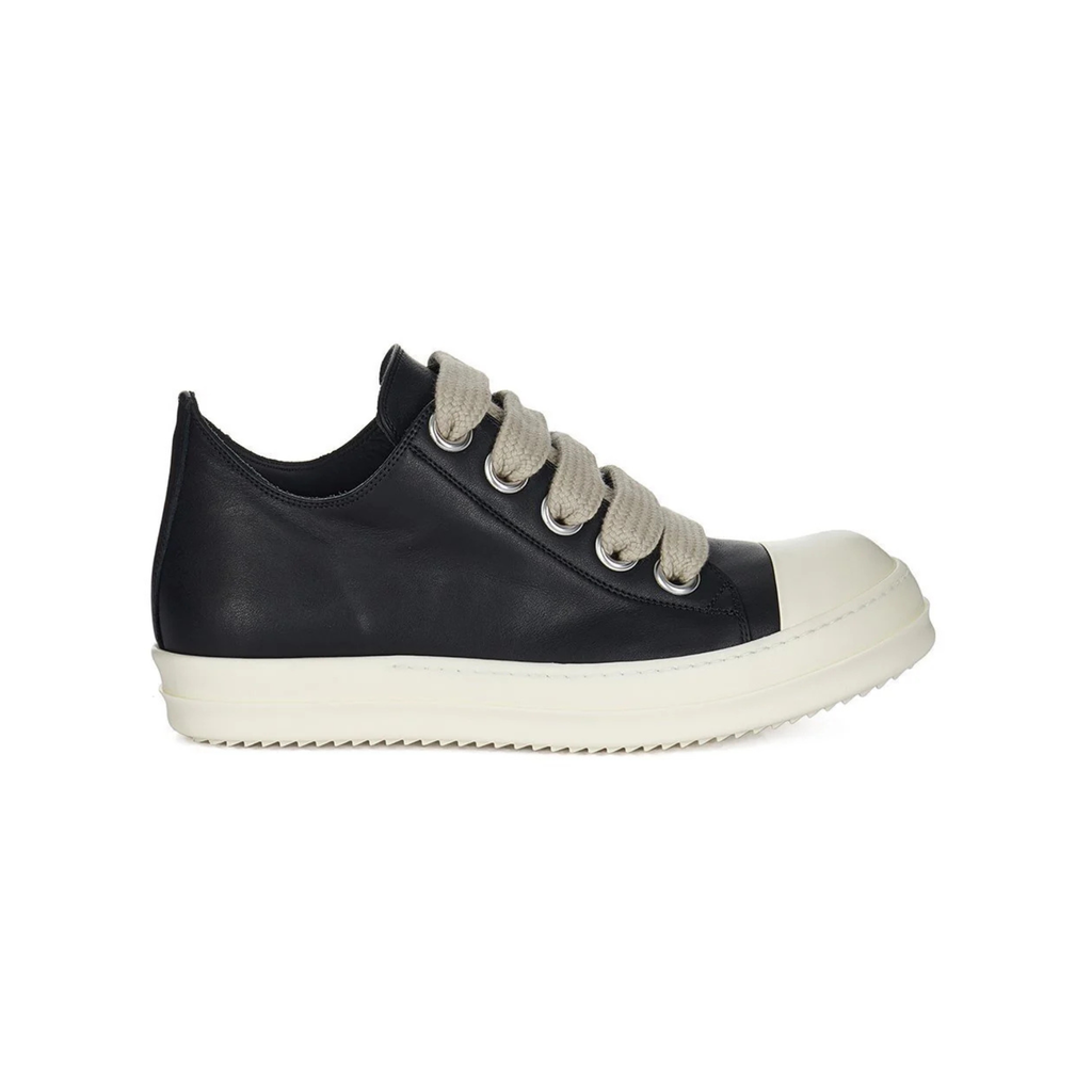 Rick Owens DRKSHDW Jumbo Lace Low Sneaker Black/Milk
