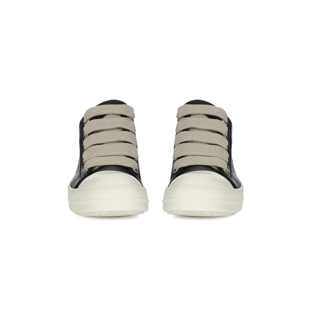 Rick Owens DRKSHDW Jumbo Lace Low Sneaker Black/Milk